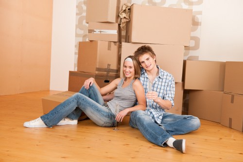 Professional movers handling access challenges in Osterley