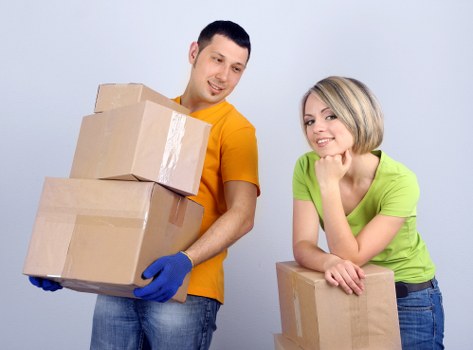 Estimated cubic-yard move for a flat in Osterley