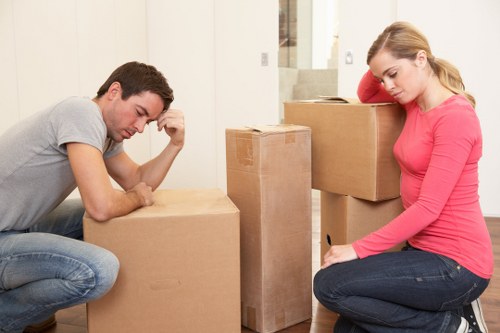 Local removals van servicing a property in Osterley