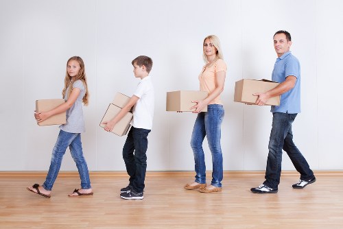 A tidy moving checklist and household items prepared for an Osterley relocation