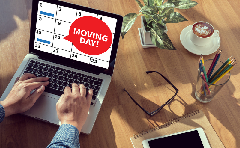 Prepared moving boxes and furniture for a local Osterley move